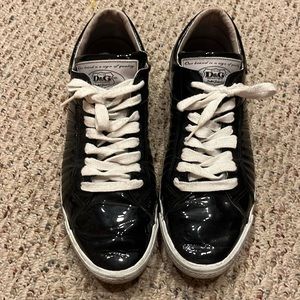 Dodging a Bana patent leather sneakers, size 12